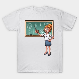 Cartoon Female Teacher T-Shirt